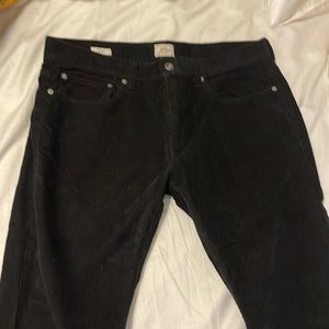 Black J Crew Corduroy Pants 484 slim 34/30